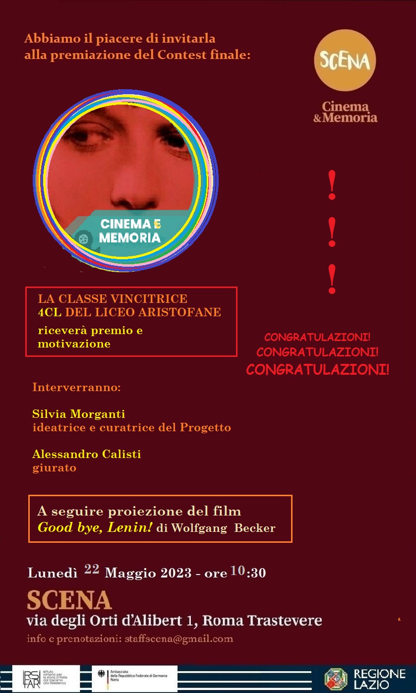 “Cinema e Memoria” – Premiazione