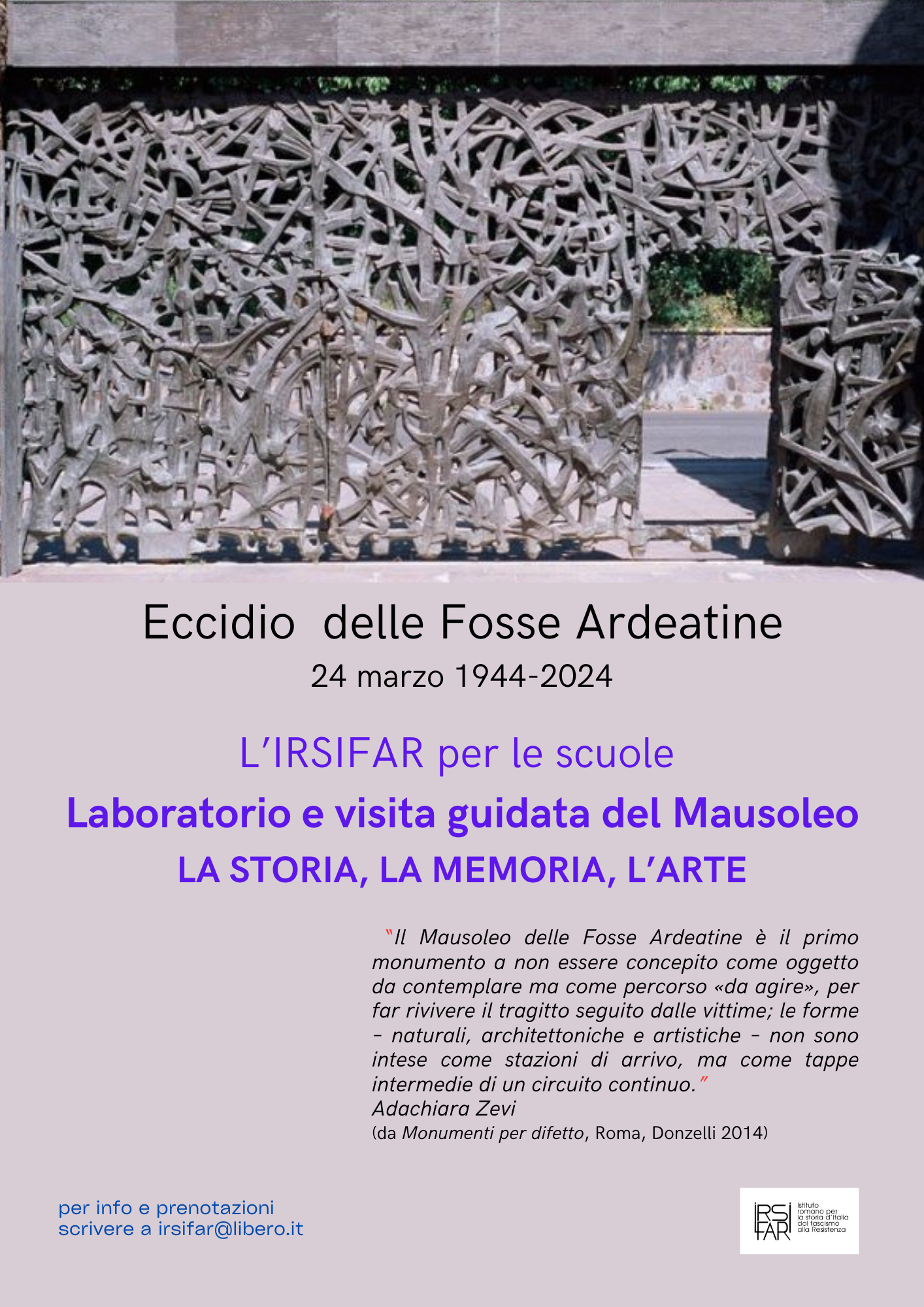 Eccidio delle Fosse Ardeatine: 80 anni