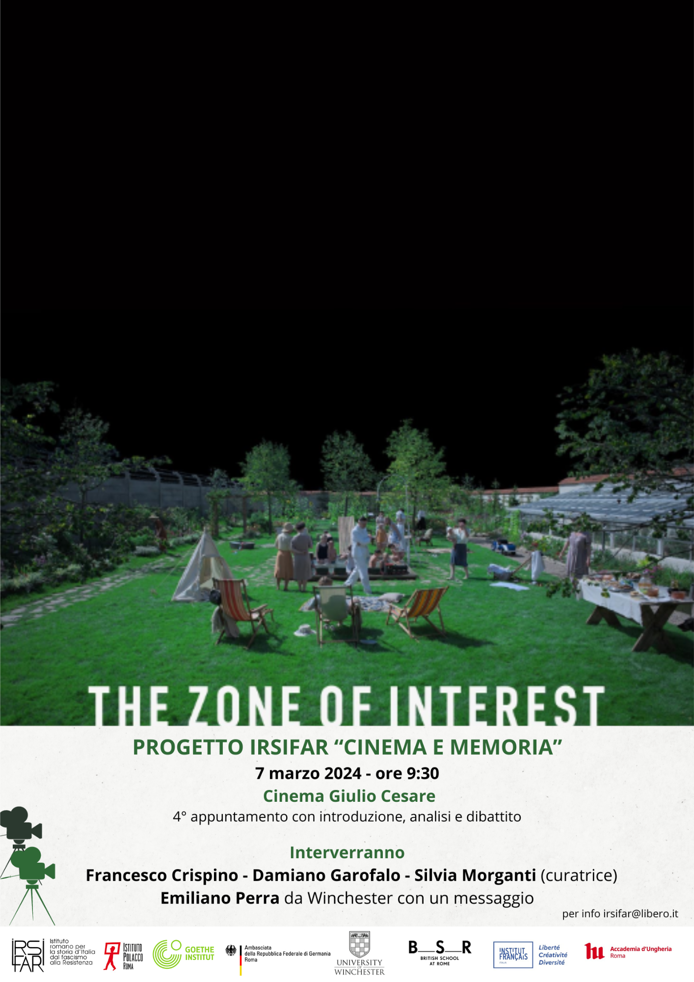 The zone of interest. Progetto “Cinema e Memoria” – 4° incontro