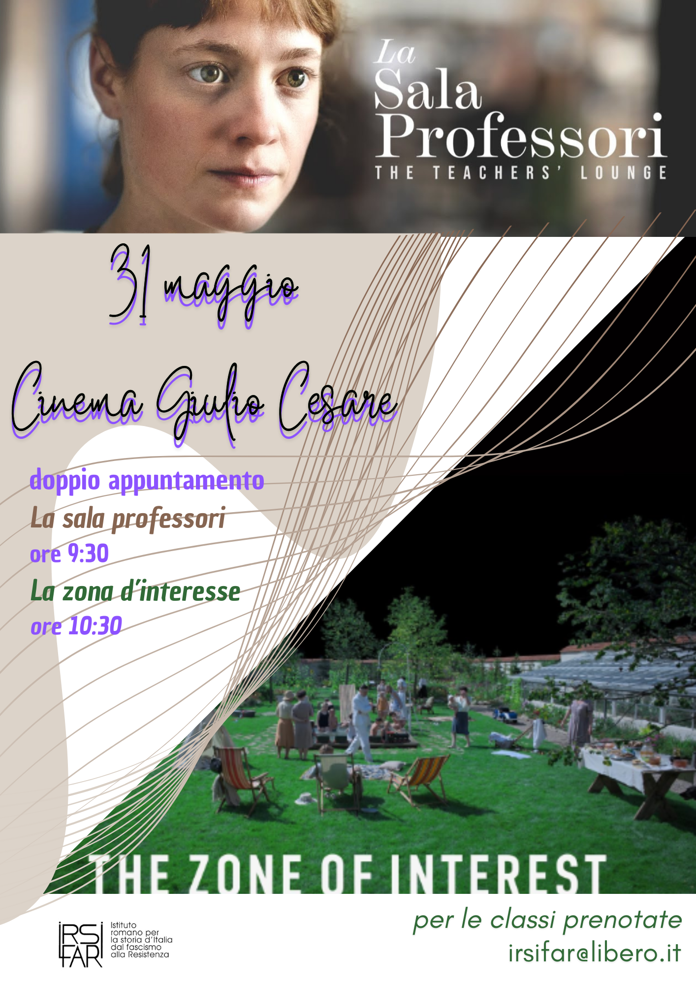 31 maggio – Cinema in sala